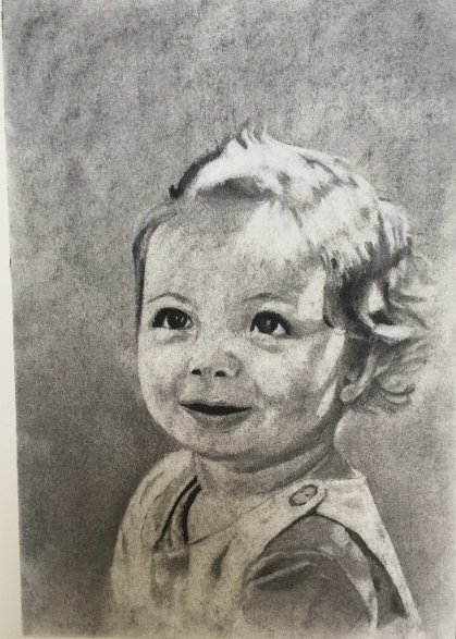 Regitze Schmidt, portrættegning