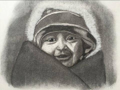 Regitze Schmidt portrættegning